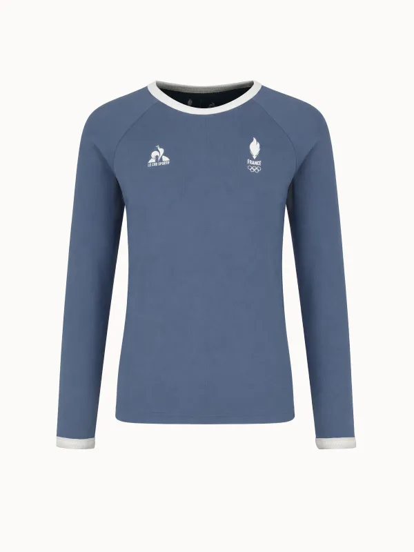 T-shirt manches longues Équipe de France 2026 en jersey made by Le Coq Sportif