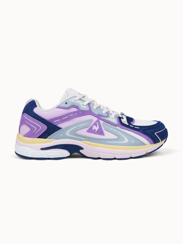 Sneakers running avec mesh dégradé et cuir Roadtrack made by Le Coq Sportif