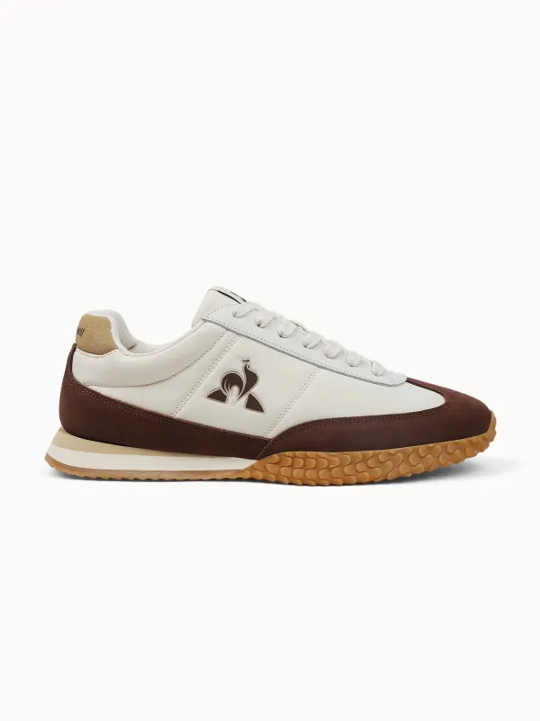 Sneakers retro-running en textile et suede Veloce made by Le Coq Sportif