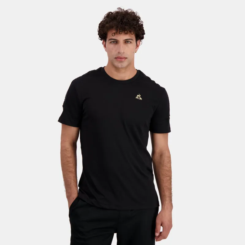 2423017-COQ D'OR Tee SS N°2 M black | T-shirt Homme sold by Le Coq Sportif