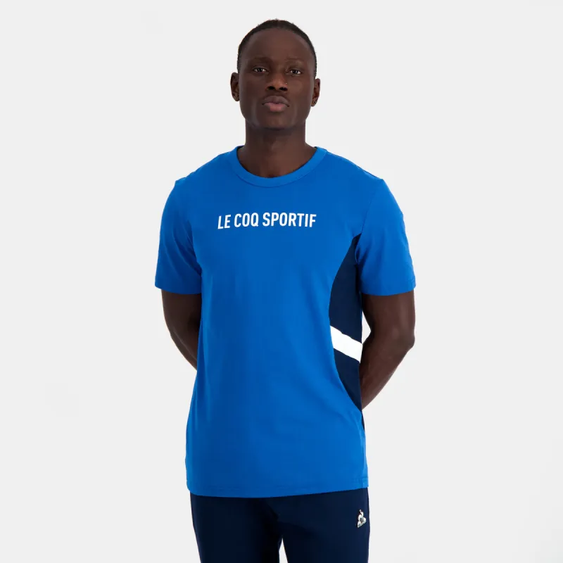 2410213-SAISON 1 Tee SS N°2 M lapis blue | T-shirt Unisexe sold by Le Coq Sportif