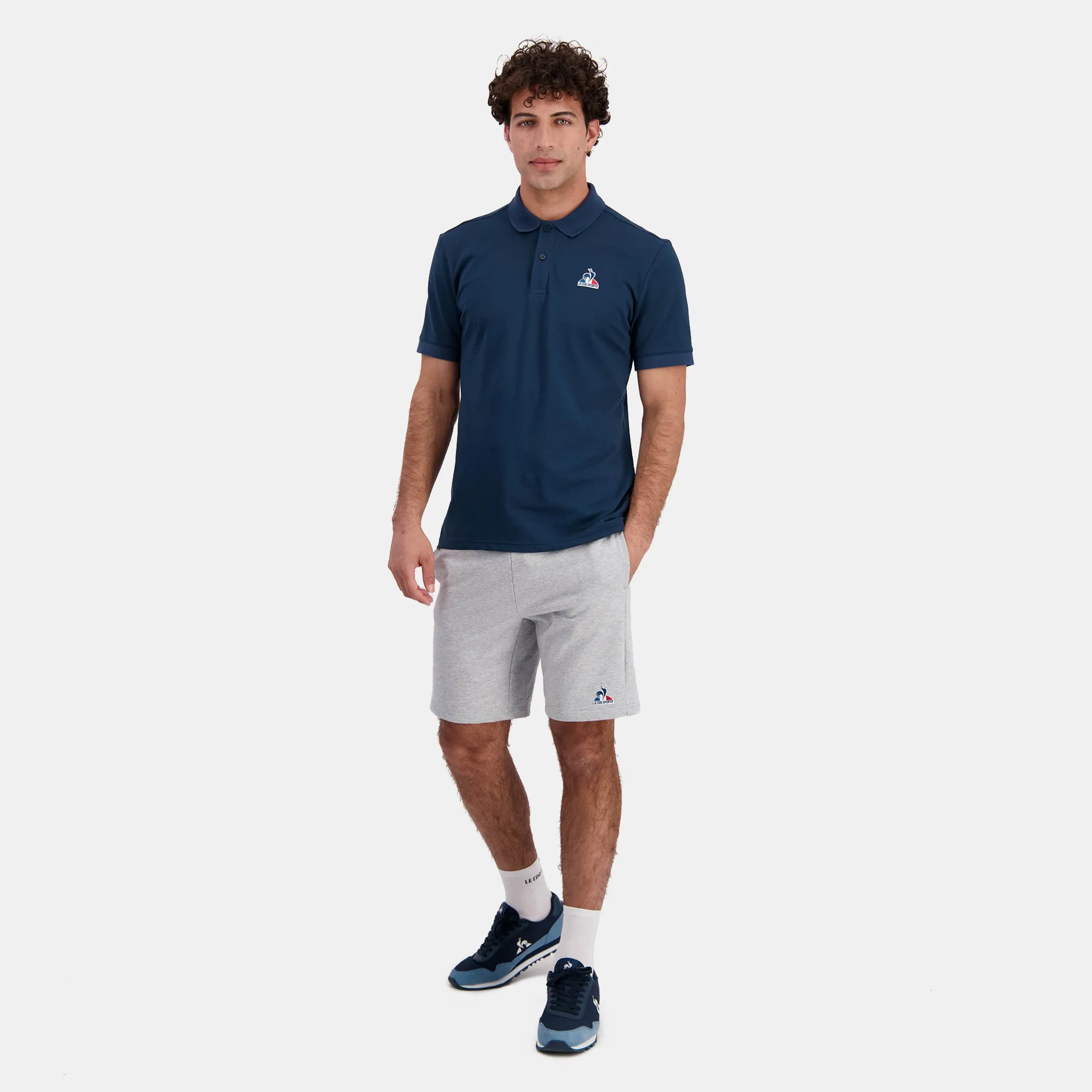 2422180-ESS Short N°2 M gris chiné clair | Short Homme sold by Le Coq Sportif product image thumbnail 5