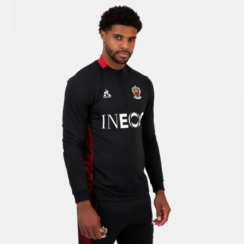 2421904-OGC NICE TRAINING Sweat 1/2 zip été M bl | Sweat Unisexe made by Le Coq Sportif