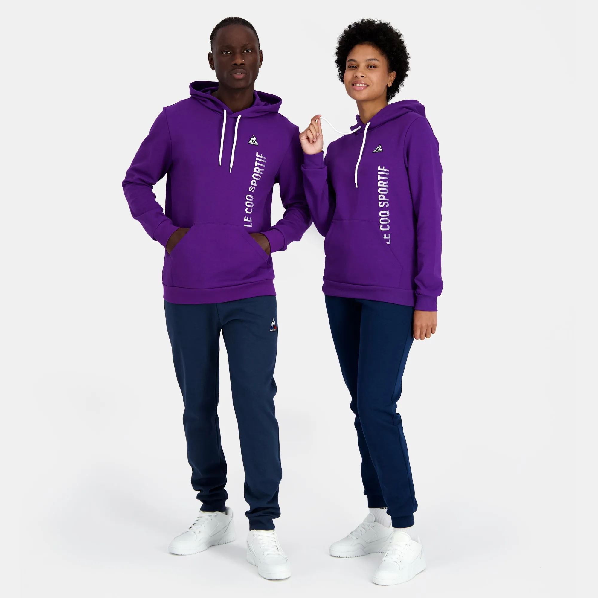 2410254-BAT Hoody N°1 M violet j | Sweat à capuche Unisexe sold by Le Coq Sportif product image thumbnail 2