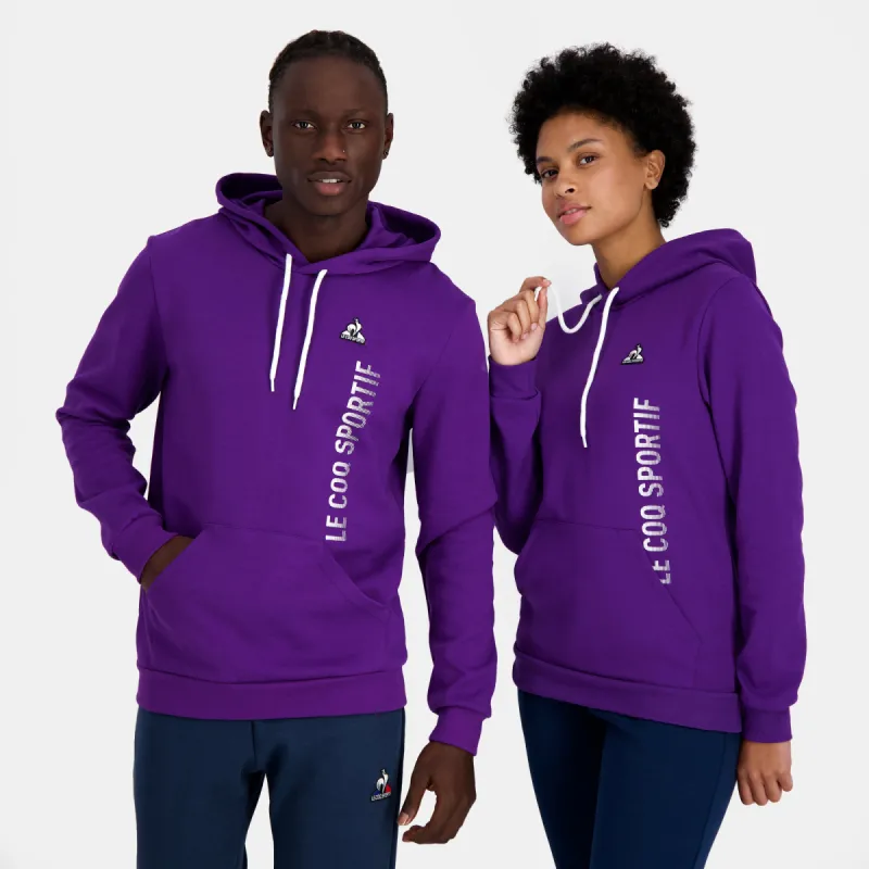 2410254-BAT Hoody N°1 M violet j | Sweat à capuche Unisexe sold by Le Coq Sportif