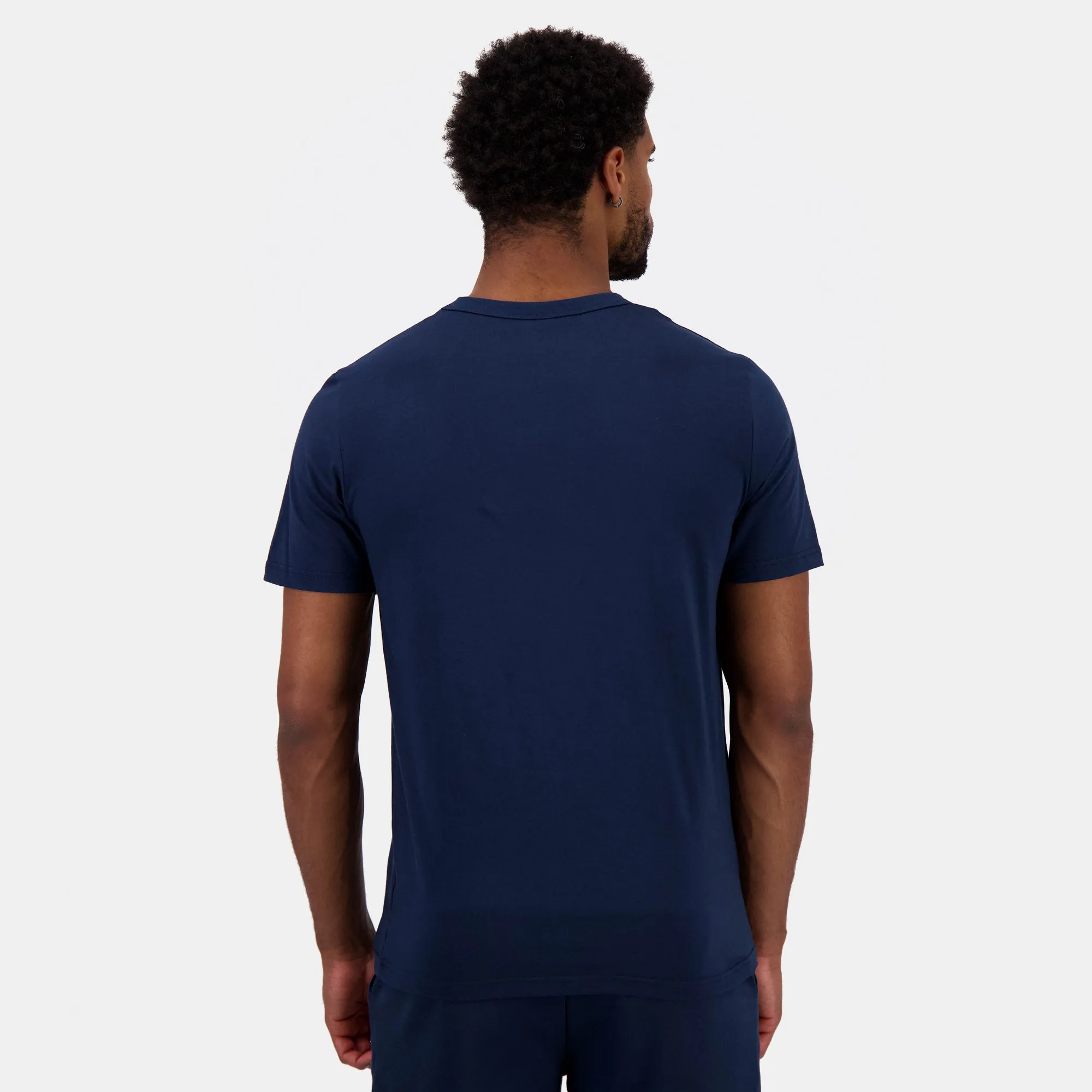 2422785-AB FANWEAR Tee SS N°2 M dress blues | T-shirt Homme sold by Le Coq Sportif product image thumbnail 4