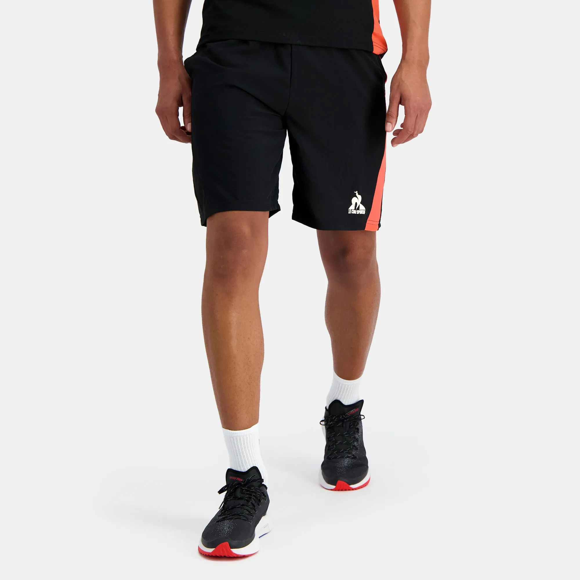 2410224-TRAINING SP Short N°1 M black/orange pe | Short Homme sold by Le Coq Sportif