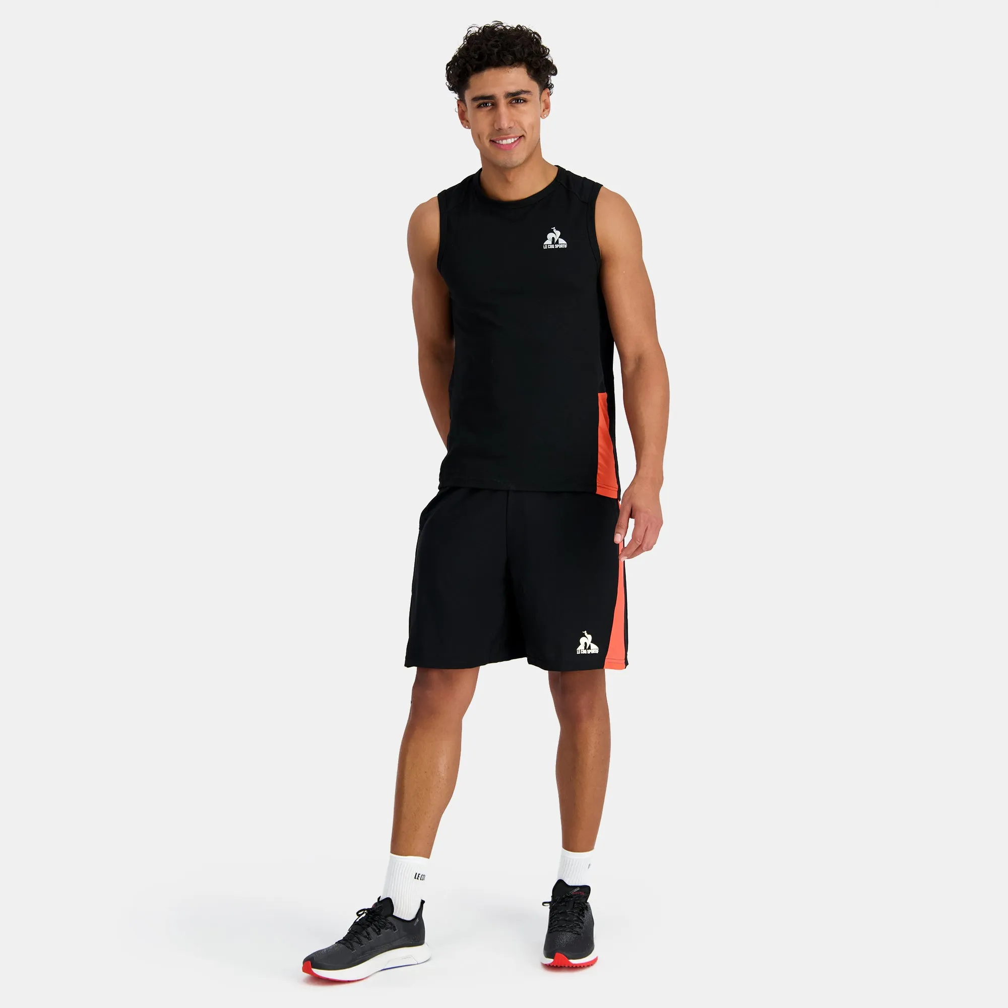 2410224-TRAINING SP Short N°1 M black/orange pe | Short Homme sold by Le Coq Sportif product image thumbnail 5