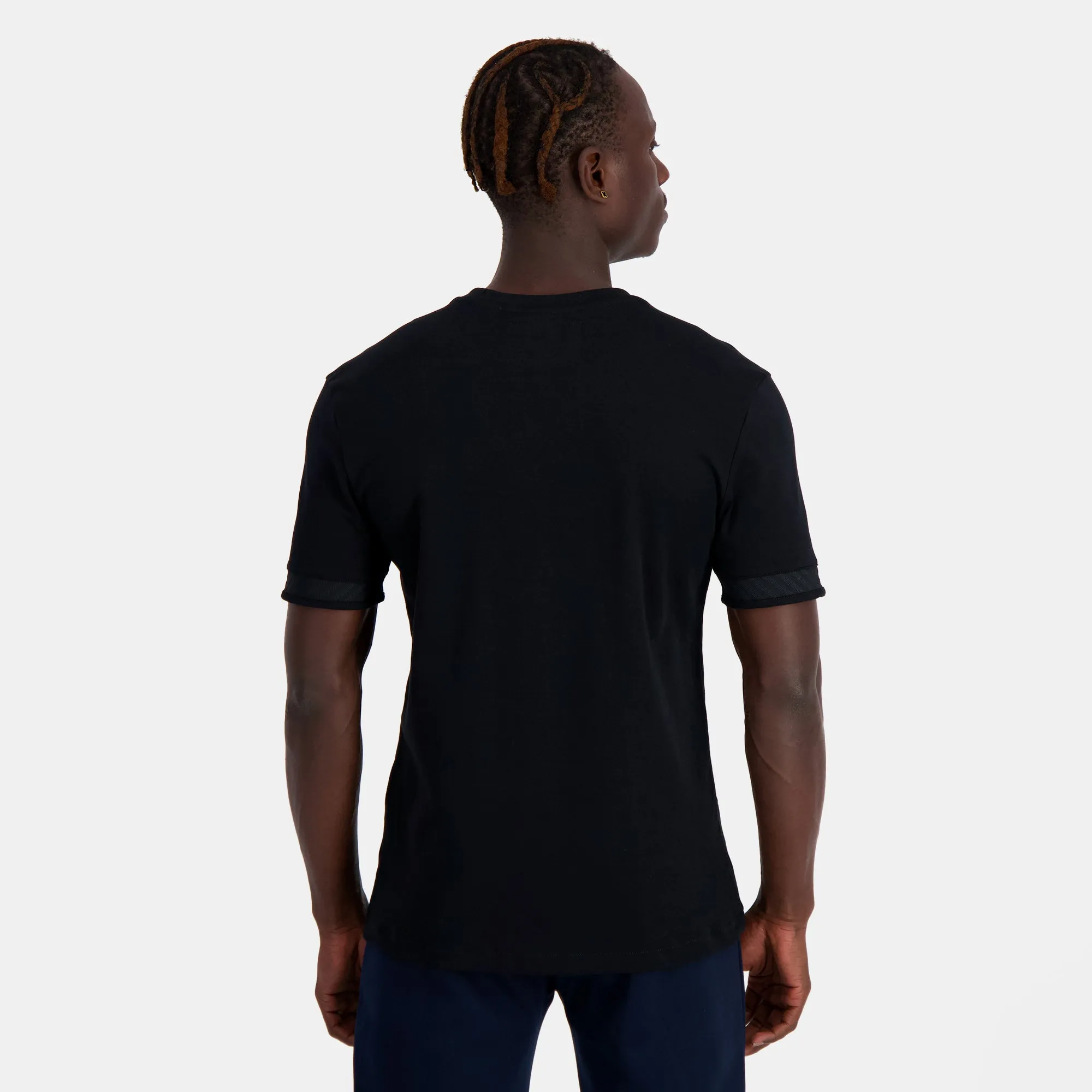 2410434-COQ D'OR Tee SS N°1 M black | T-shirt Homme en interlock 240g coton sold by Le Coq Sportif product image thumbnail 4