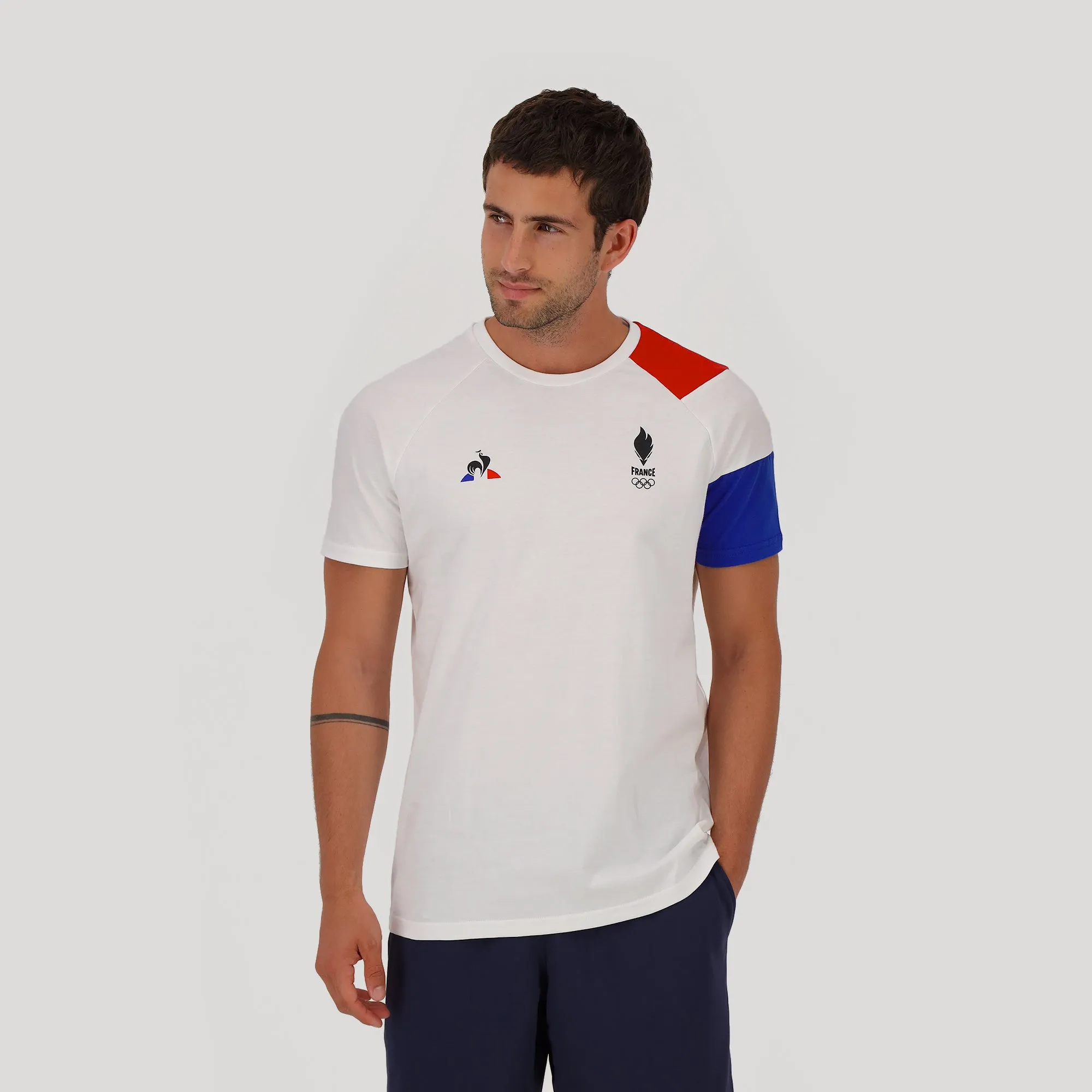 2221296-EFRO 22 Tee SS PRES.N°1 M new optical wh | T-shirt Homme sold by Le Coq Sportif