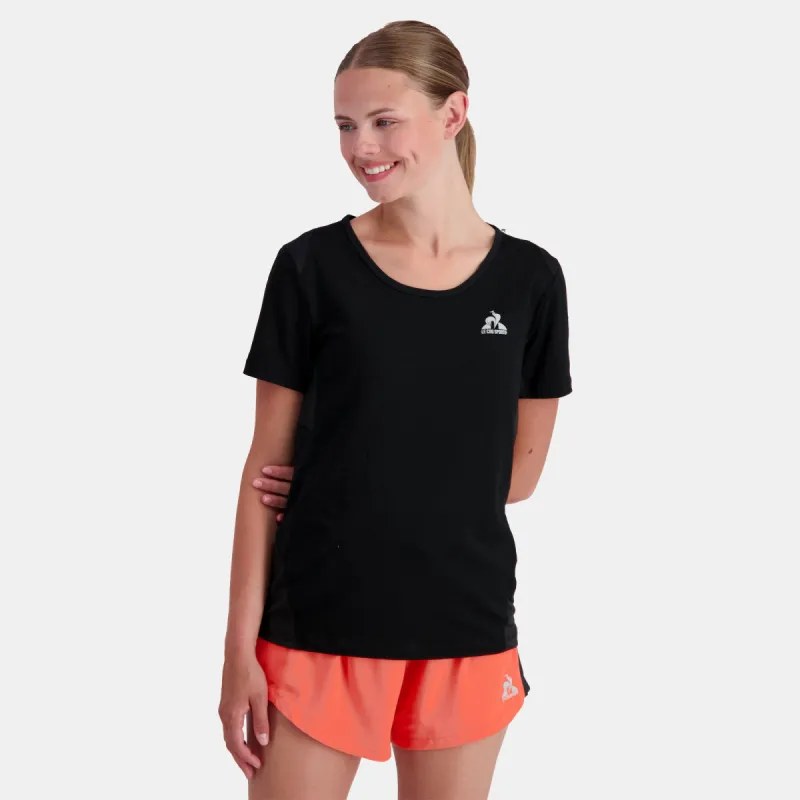 2310654-TRAINING LF Tee SS N°3 W black | T-shirt Femme sold by Le Coq Sportif