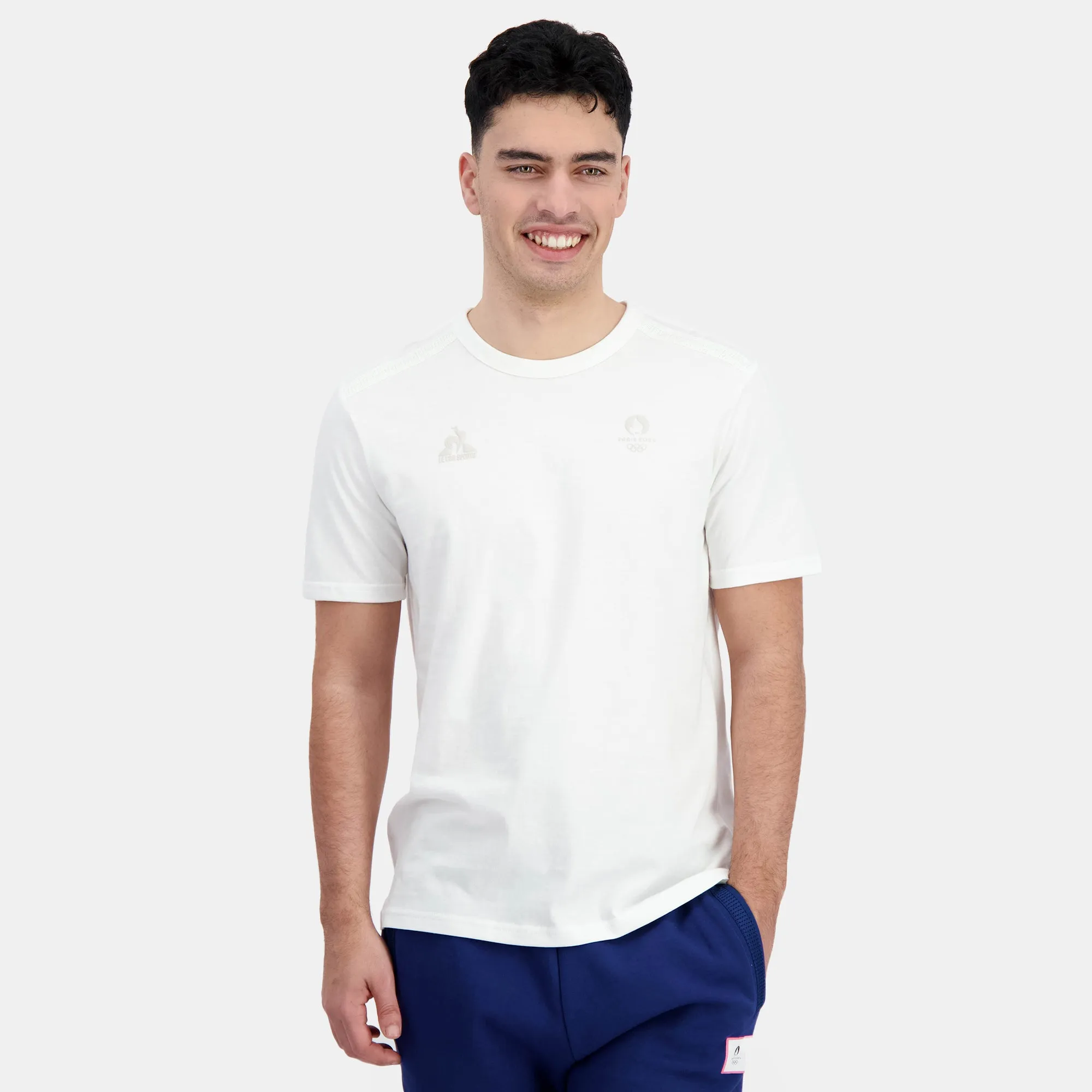 2411045-ESS P24 Tee SS N°2 M marshmallow | T-shirt Homme sold by Le Coq Sportif