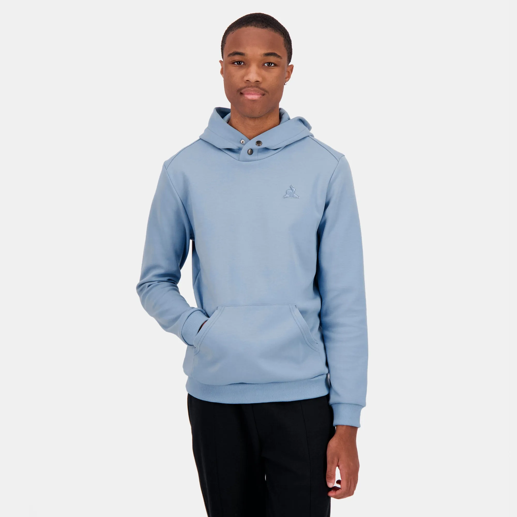 2422679-ESS T/T Hoody N°1 M faded denim | Sweat à capuche Homme sold by Le Coq Sportif