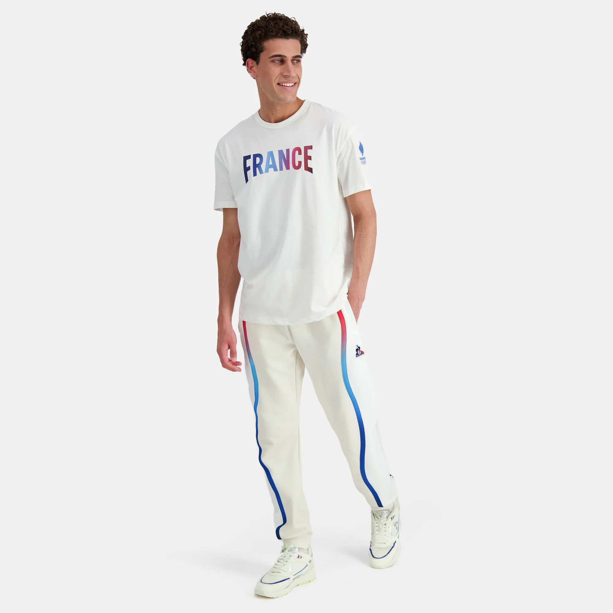 2410041-EFRO 24 Tee SS N°1 M marshmallow | T-shirt Équipe de France Homme sold by Le Coq Sportif product image thumbnail 5