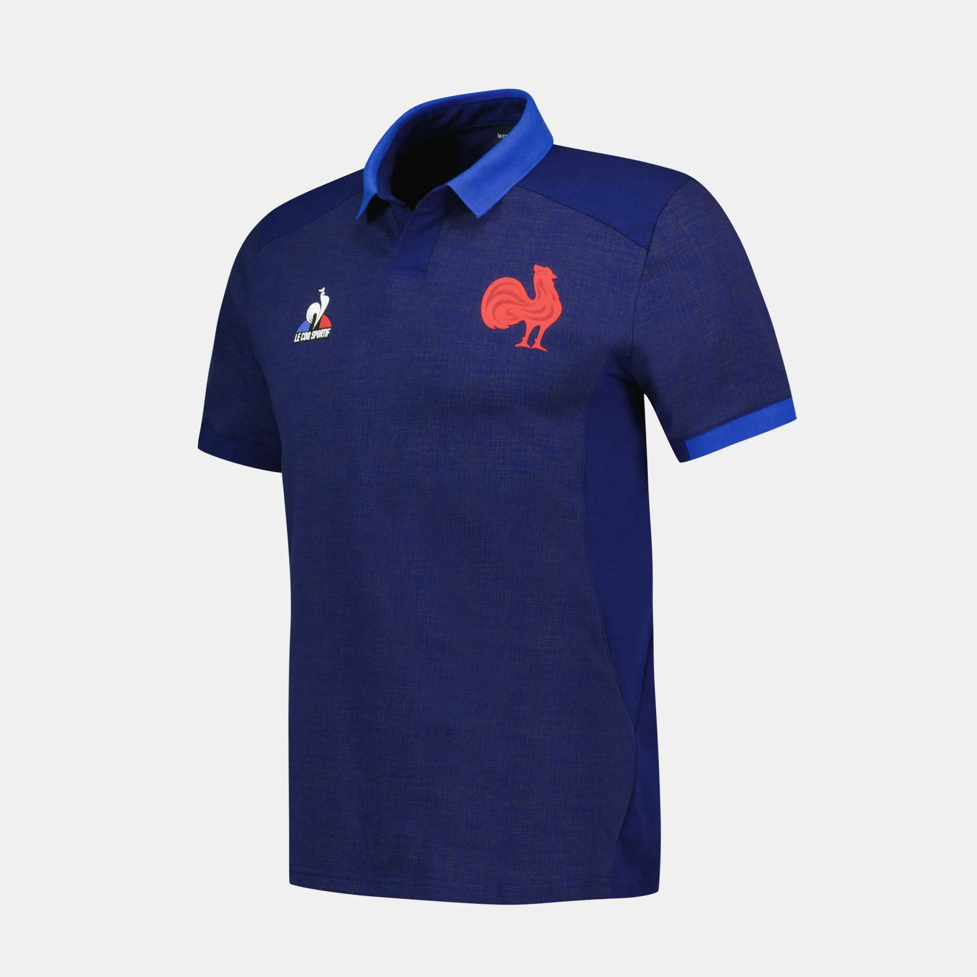 2411138-FFR FANWEAR Polo SS N°2 M pblue intense | Polo Homme sold by Le Coq Sportif product image thumbnail 3