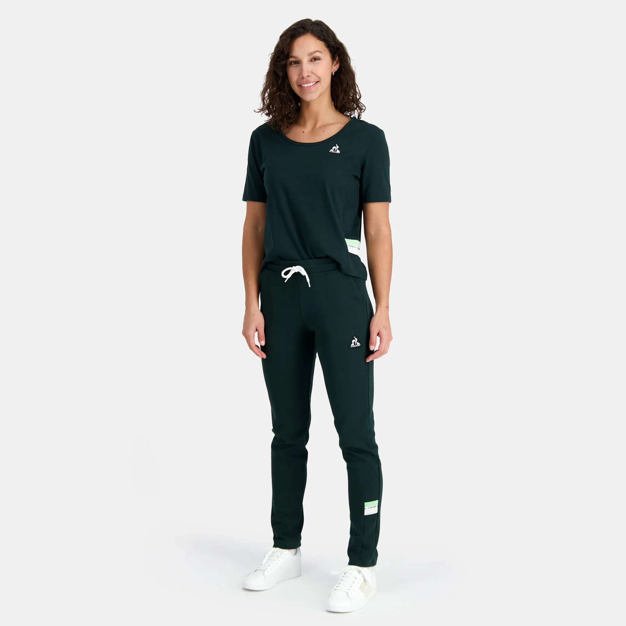 2410185-SAISON Pant Slim N°1 W scarab | Pantalon Slim Femme sold by Le Coq Sportif product image thumbnail 5