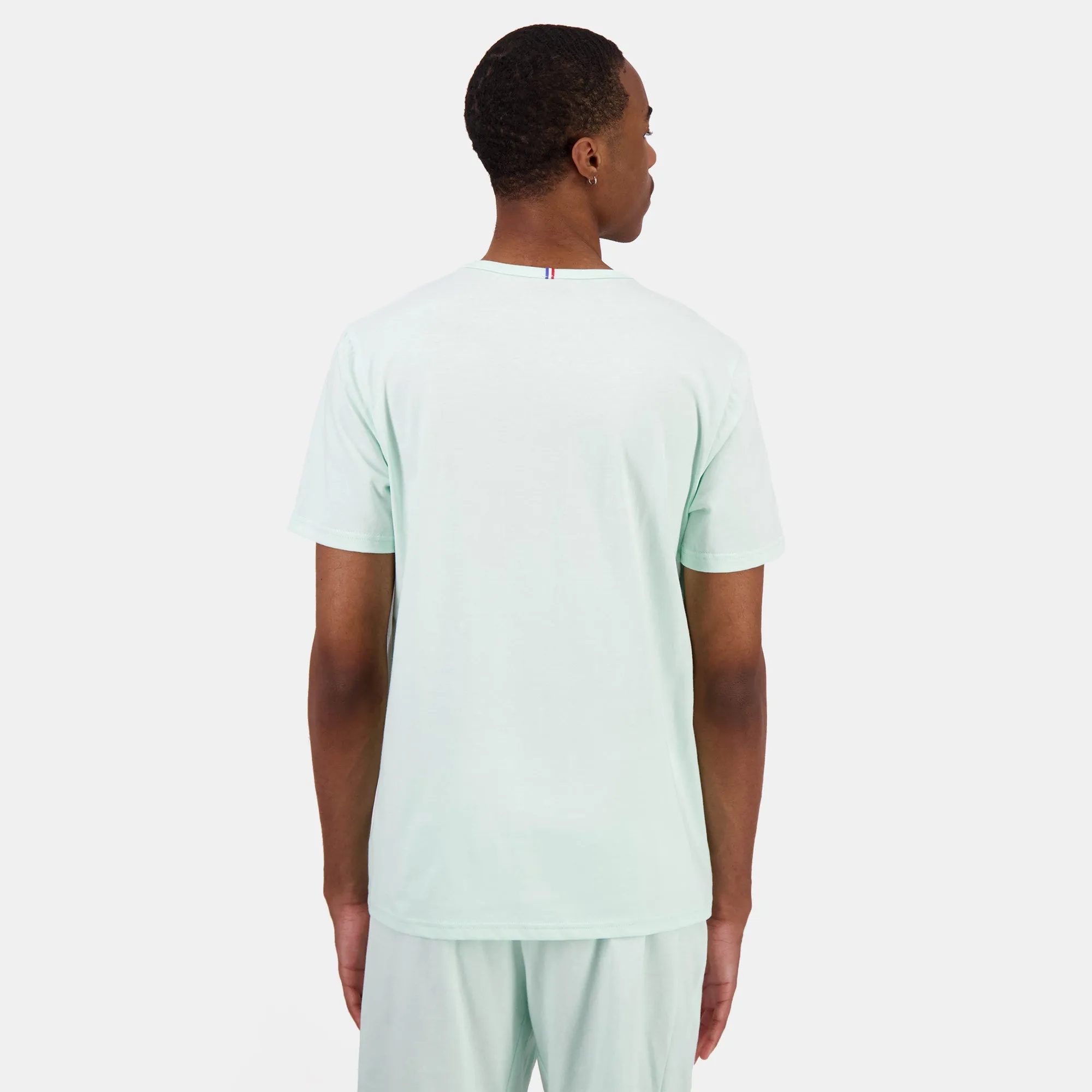 2423263-MONOCHROME Tee SS N°3 M honeydew | T-shirt vert pastel Homme sold by Le Coq Sportif product image thumbnail 4