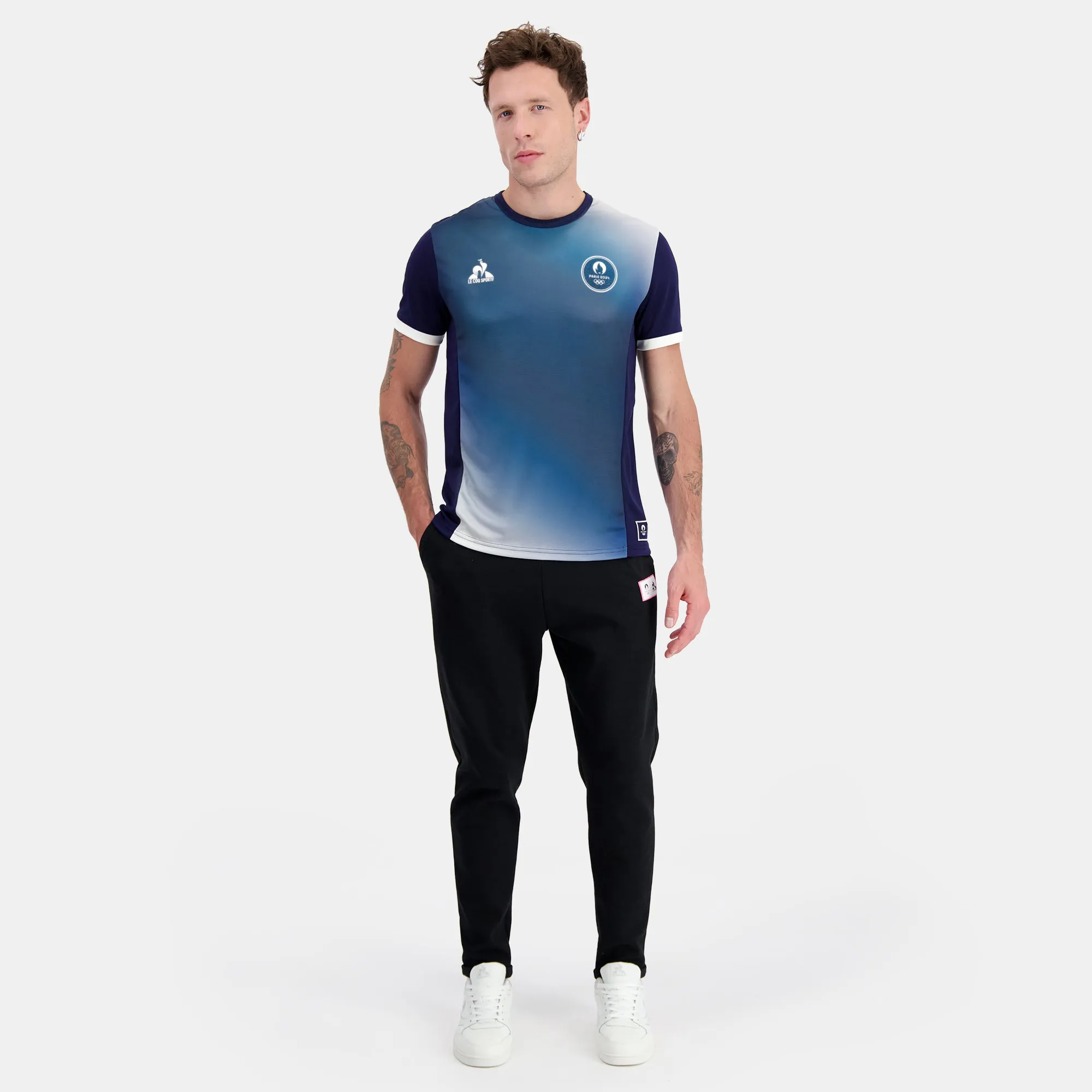 2410597-FOOT P24 Tee SS N°1 M bleu nuit/marshmal | T-shirt Homme sold by Le Coq Sportif product image thumbnail 5