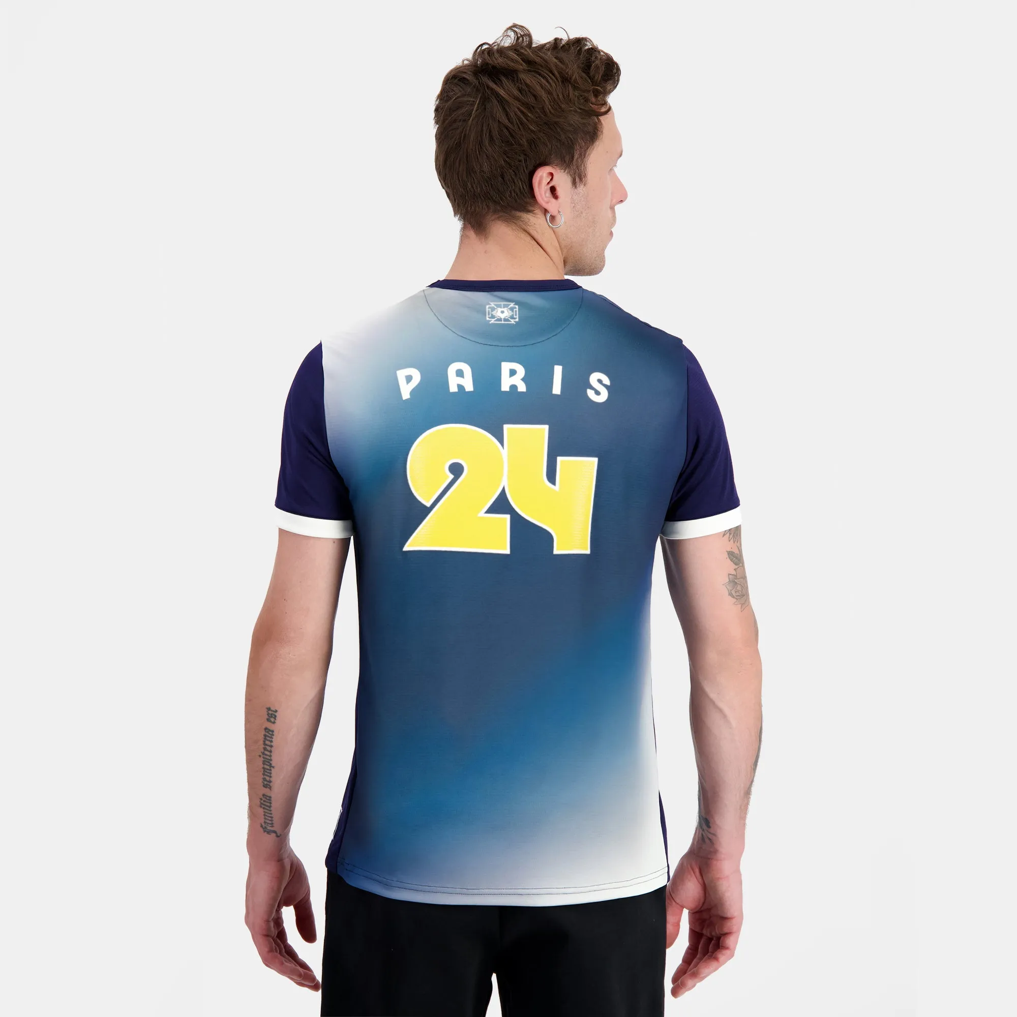 2410597-FOOT P24 Tee SS N°1 M bleu nuit/marshmal | T-shirt Homme sold by Le Coq Sportif product image thumbnail 4