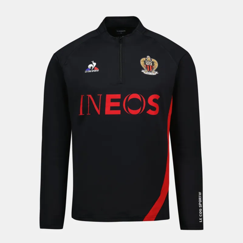 2320912-OGC NICE TRAINING Sweat M black | Sweat Unisexe sold by Le Coq Sportif