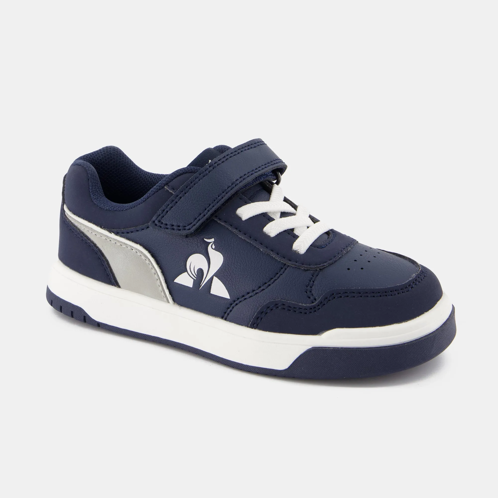 2422702-LCS COURT BREAKER PS moonlit ocean/silve | Chaussures à scratch COURT BREAKER enfant sold by Le Coq Sportif product image thumbnail 2