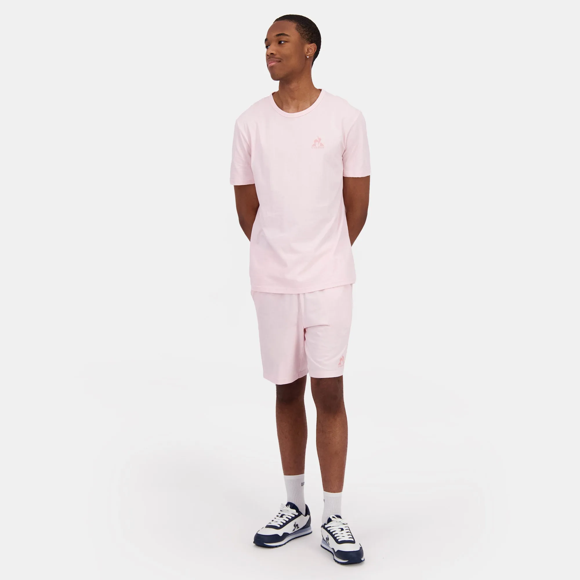 2423262-MONOCHROME Tee SS N°3 M ballet slipper | T-shirt rose clair Homme sold by Le Coq Sportif product image thumbnail 5