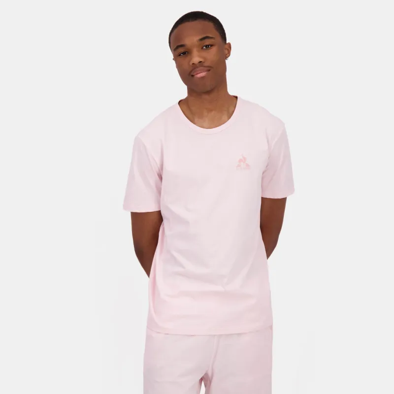 2423262-MONOCHROME Tee SS N°3 M ballet slipper | T-shirt rose clair Homme sold by Le Coq Sportif