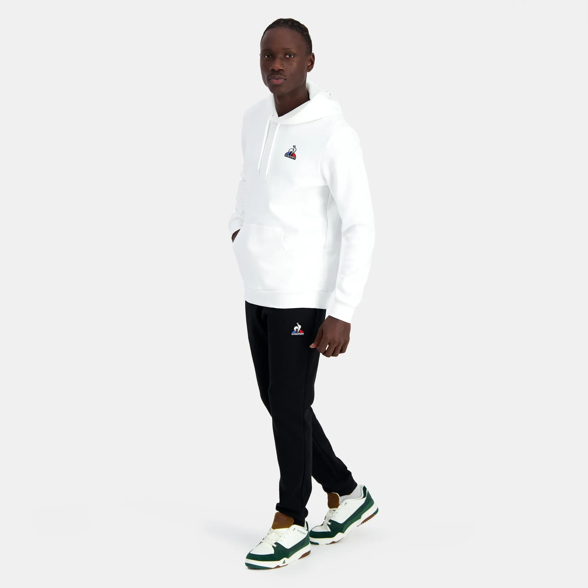 2410189-ESS Hoody N°2 M new optical white | Sweat à capuche Homme sold by Le Coq Sportif product image thumbnail 3