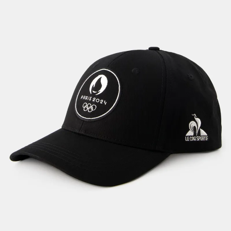 2410481-ESS P24 CAP N°1 black | Casquette Unisexe sold by Le Coq Sportif