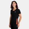 2410233-TRAINING Tee SS N°1 W black/orange perf | T-shirt Femme sold by Le Coq Sportif