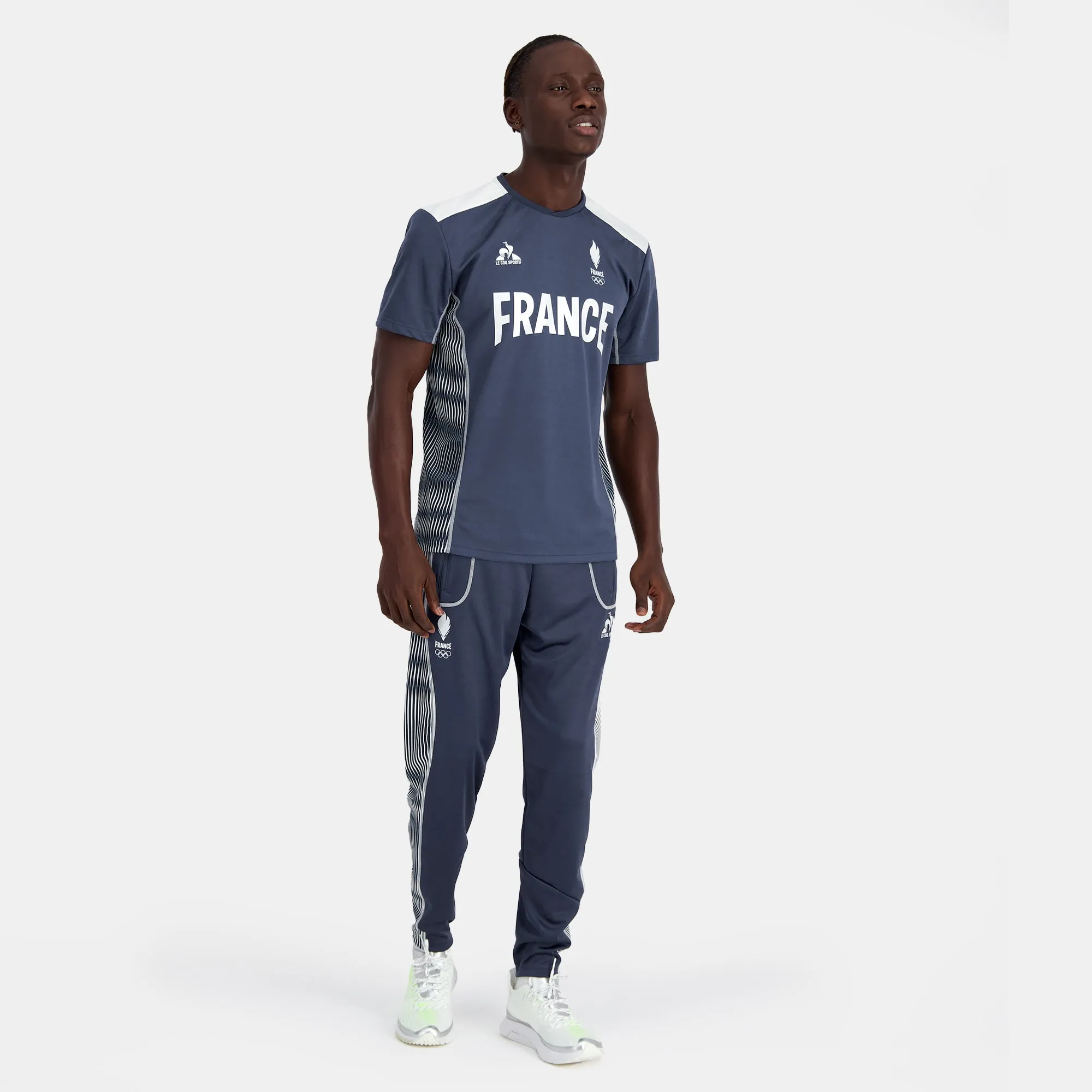 2410141-O TRAINING Pant N°2 M insignia blue | Pantalon Équipe de France Homme sold by Le Coq Sportif product image thumbnail 3
