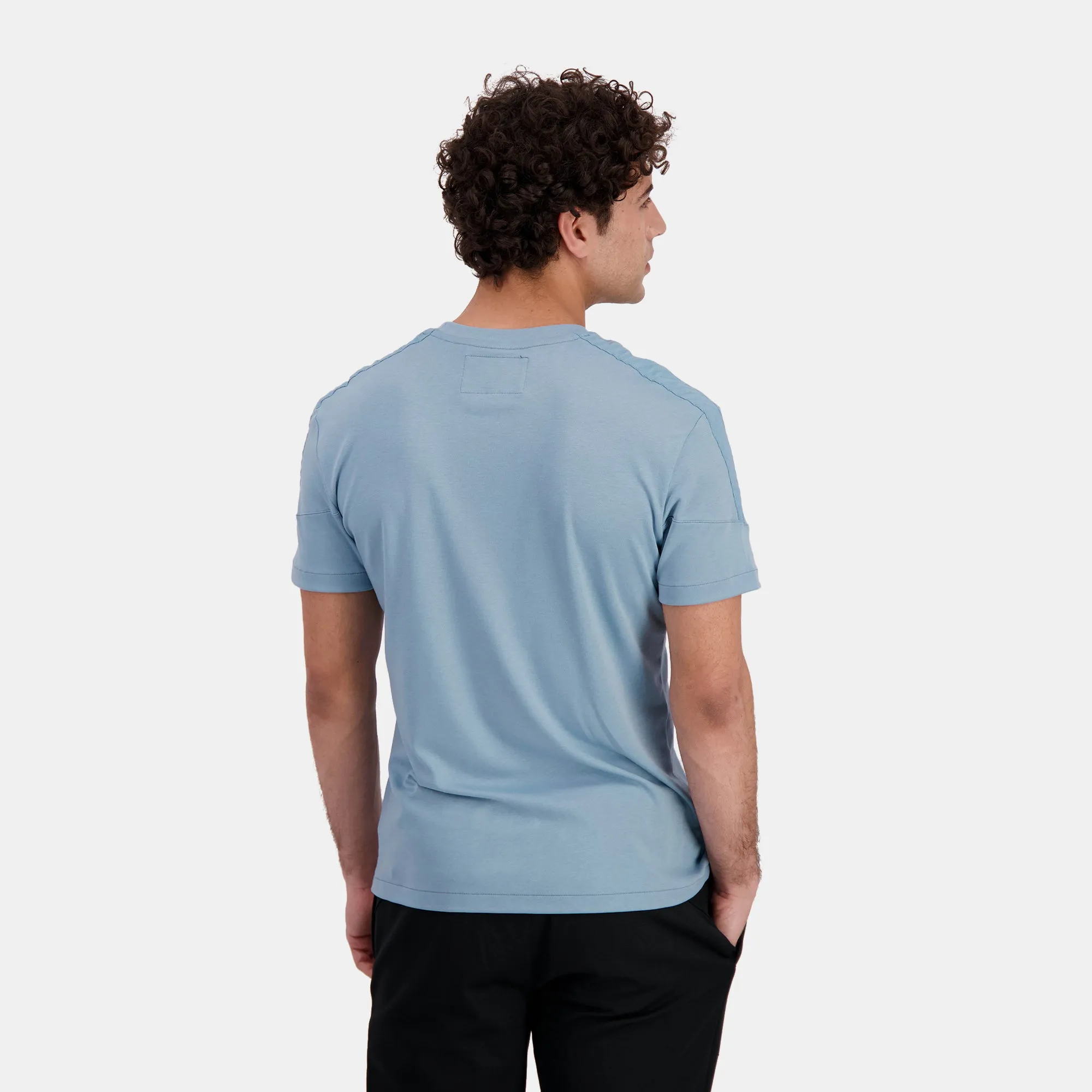 2423021-COQ D'OR Tee SS N°2 M faded denim | T-shirt Homme sold by Le Coq Sportif product image thumbnail 4