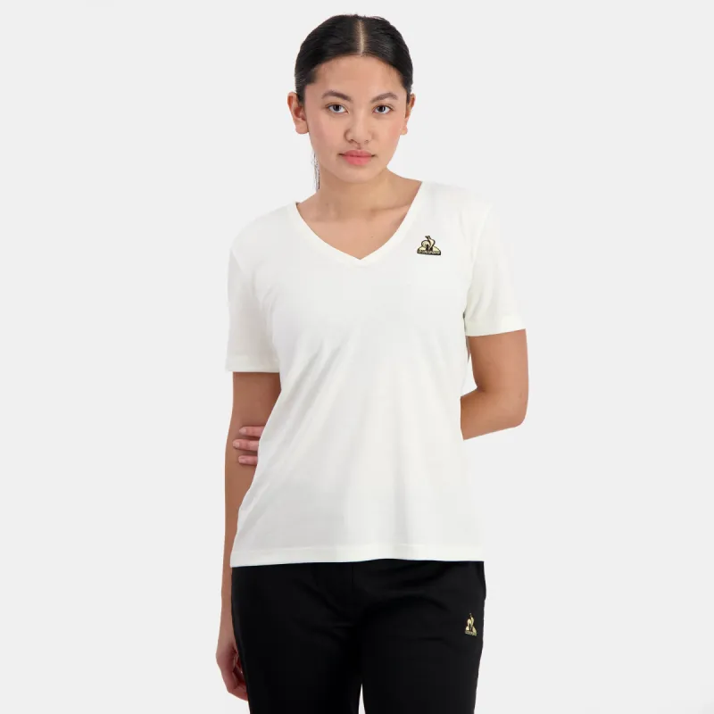 2410983-COQ D'OR Tee SS N°1 W marshmallow | T-shirt Femme sold by Le Coq Sportif