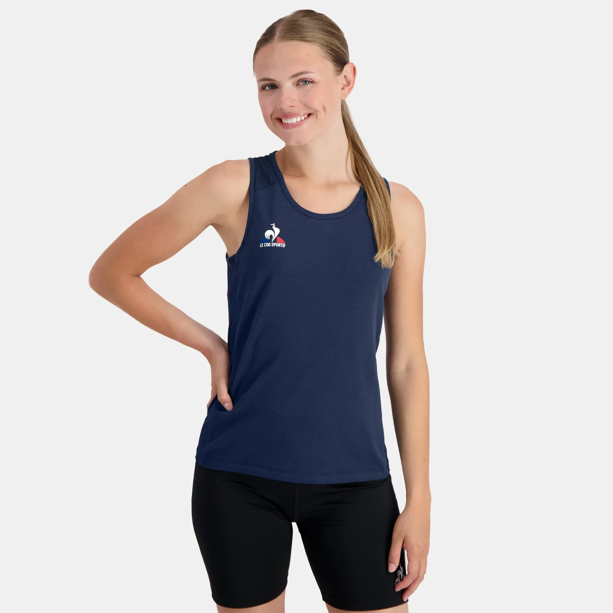 2320144-TENNIS Débardeur N°5 W dress blues | Débardeur Femme sold by Le Coq Sportif