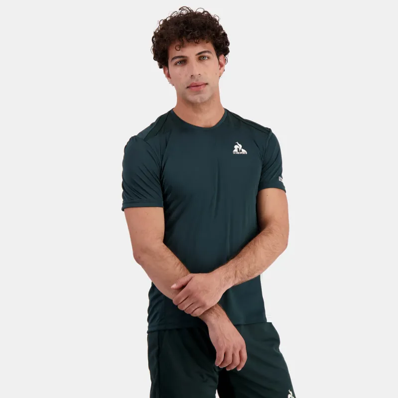 2421441-TENNIS PRO Tee SS 24 N°3 M scarab | T-shirt Homme sold by Le Coq Sportif