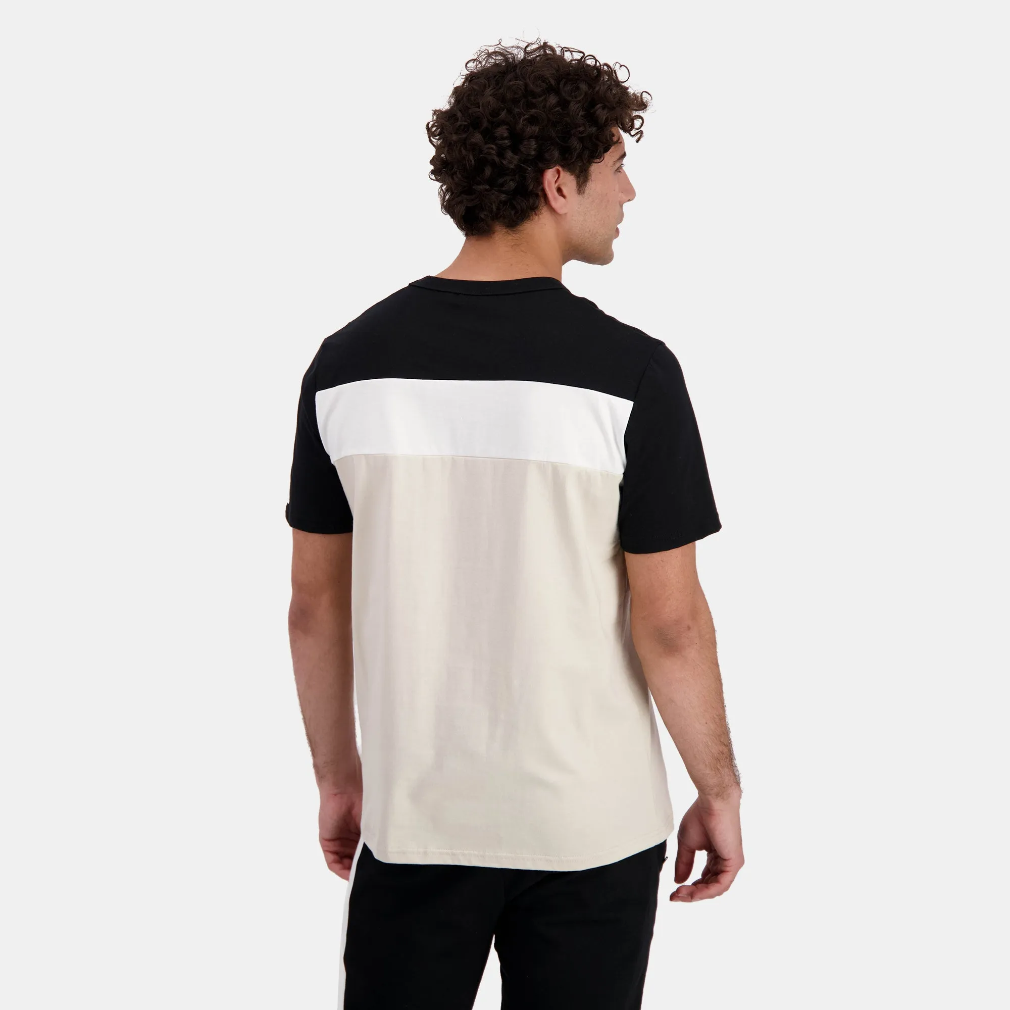 2422982-CONTEMPORAIN Tee SS N°2 M black/peyote | T-shirt Homme sold by Le Coq Sportif product image thumbnail 4