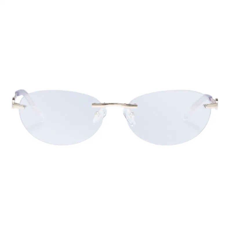 SLINKY | BRIGHT GOLD CLEAR TINT FLASH MIRROR sold by Le Specs