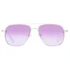 THE CHARMER | BRIGHT GOLD PINK GRAD BLUE FLASH MIRROR sold by Le Specs
