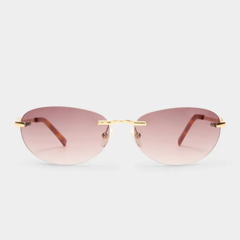 SLINKY | BRIGHT GOLD WARM SMOKE GRAD sold by Le Specs