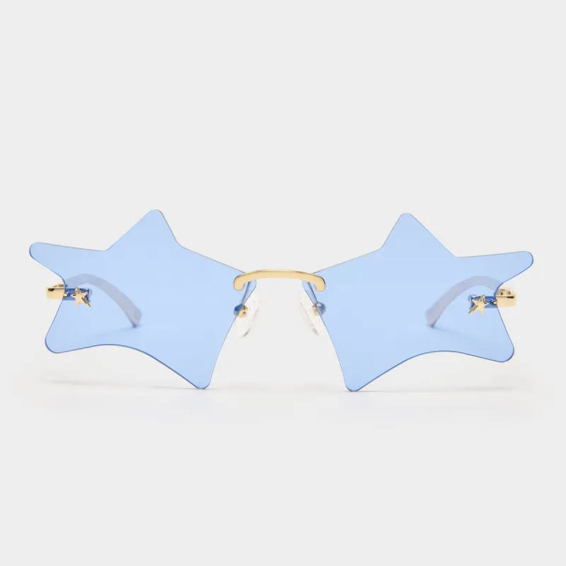 TWINKLE | GOLD COBALT MIRROR sold by Le Specs