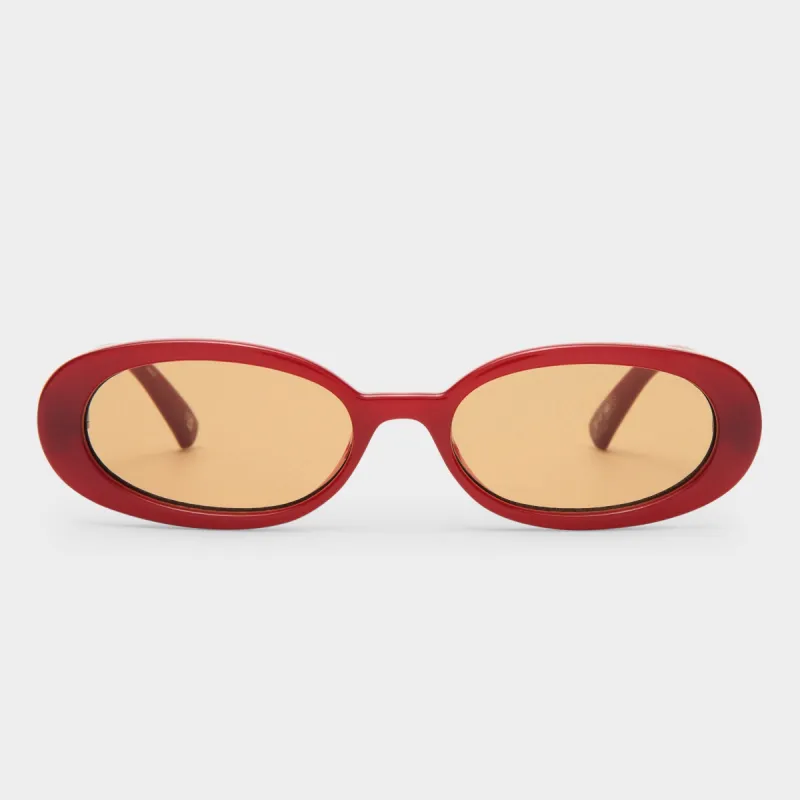 OUTTA LOVE | BURGUNDY LIGHT BROWN MONO sold by Le Specs