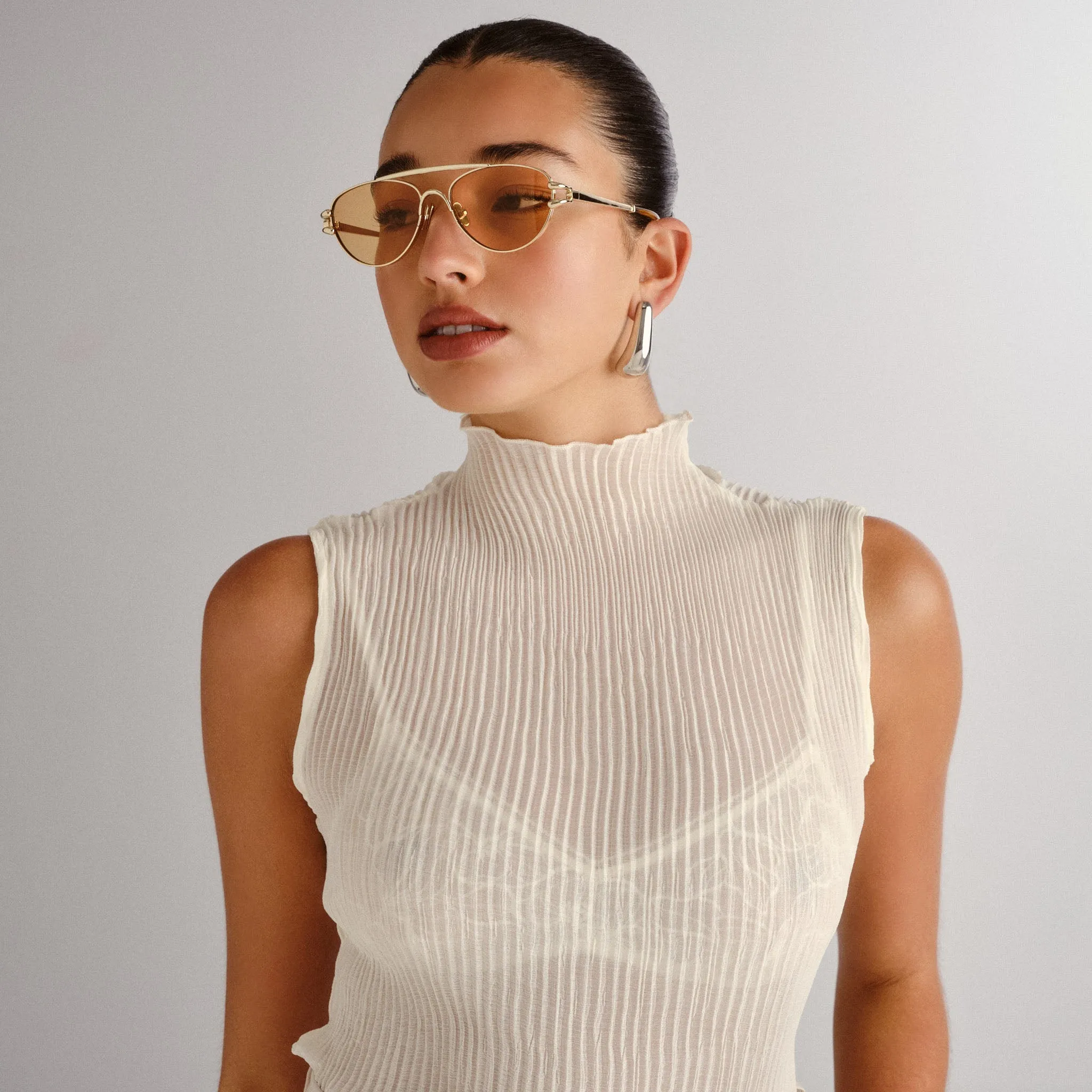 NUMERO SEIS | BRIGHT GOLD AMBER TINT sold by Le Specs product image thumbnail 5