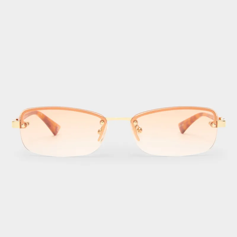 ENIGMATIC | GOLD VINTAGE TORT sold by Le Specs