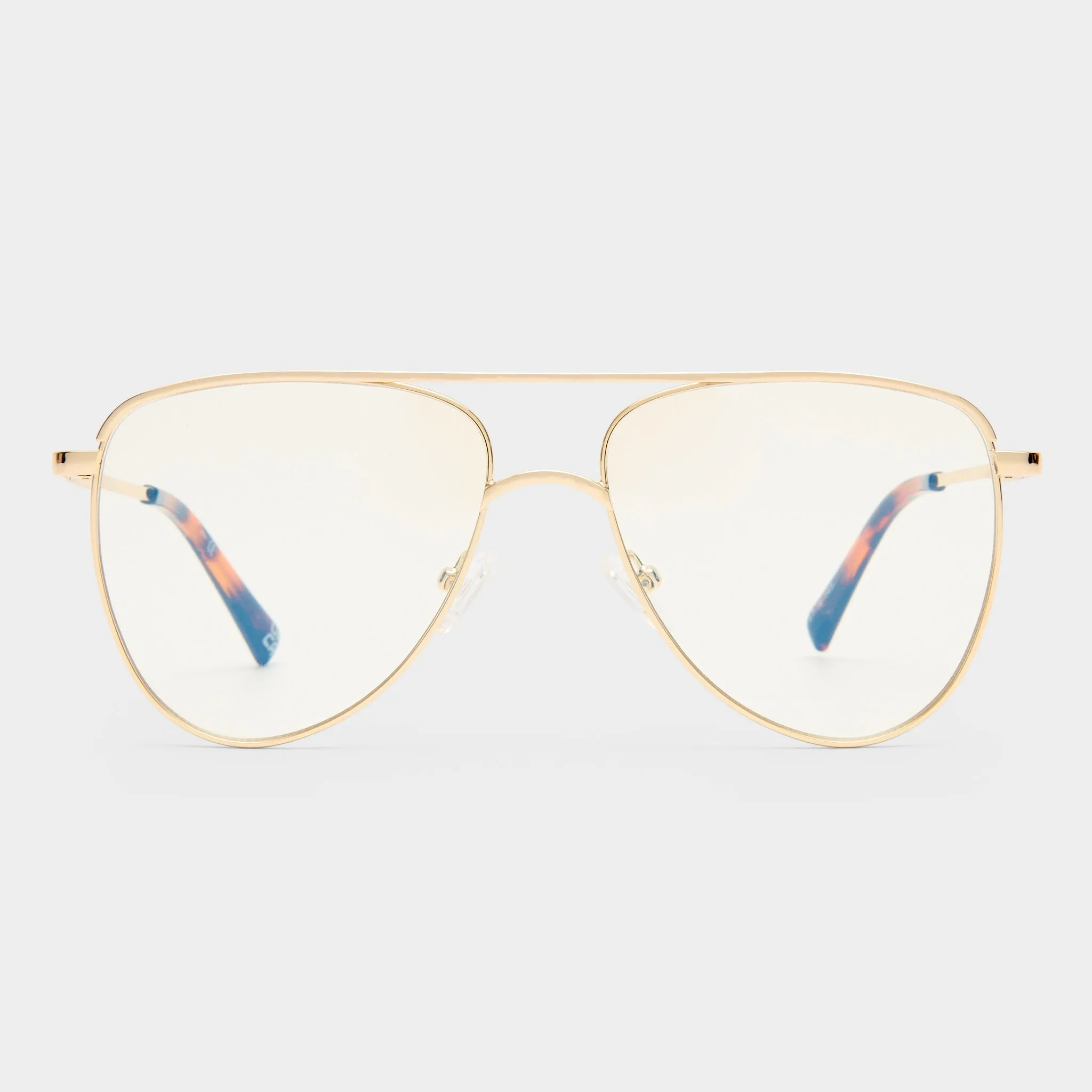 THE DUKE | GOLD BLUE LIGHT LENS sold by Le Specs