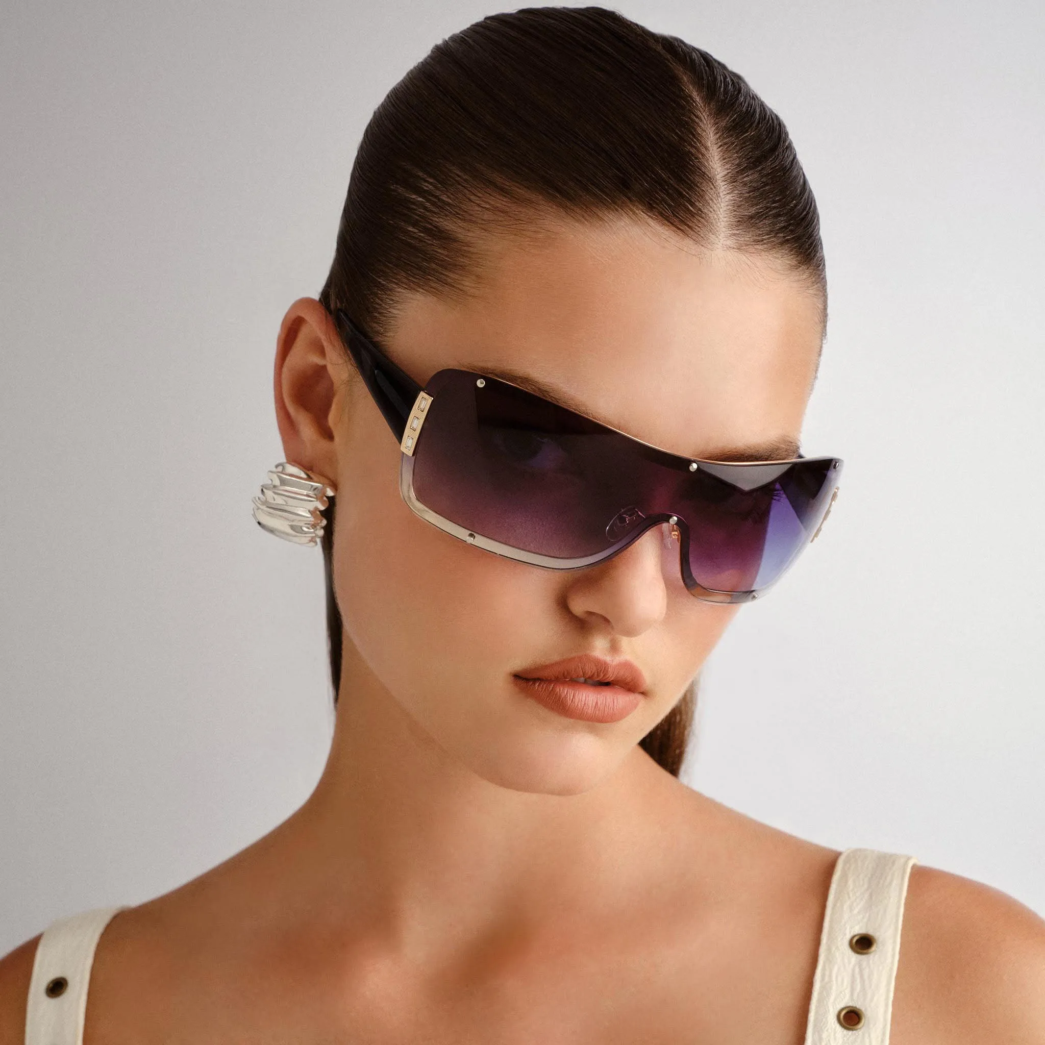 VEILED | BRIGHT GOLD MIDNIGHT BLUE sold by Le Specs product image thumbnail 2