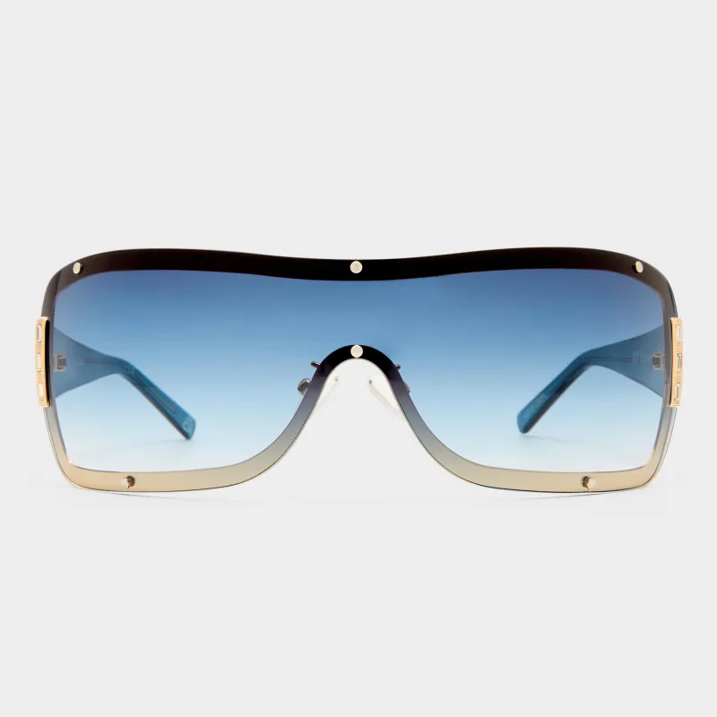 VEILED | BRIGHT GOLD MIDNIGHT BLUE sold by Le Specs