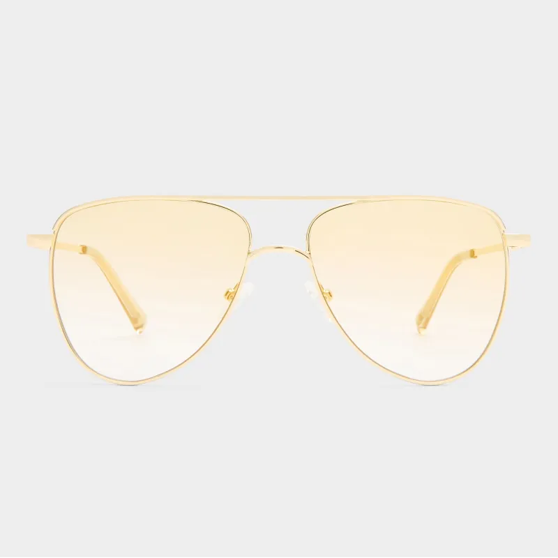 THE DUKE | GOLD TAN GRAD W GOLD FLASH sold by Le Specs