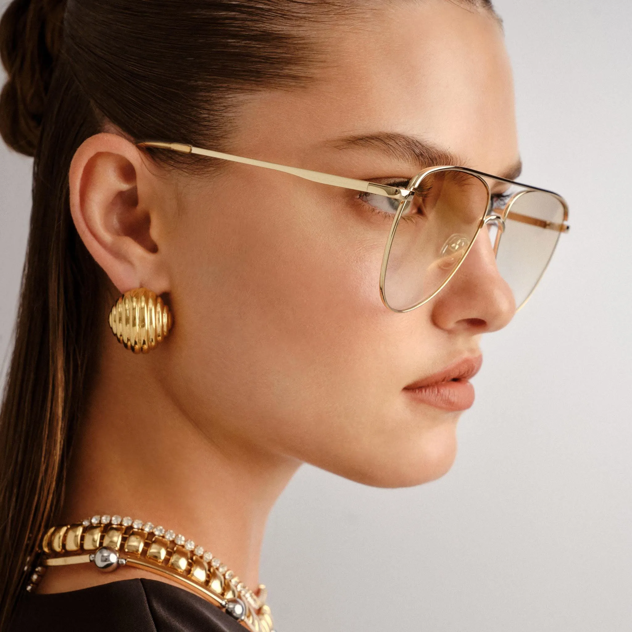 THE DUKE | GOLD TAN GRAD W GOLD FLASH sold by Le Specs product image thumbnail 5