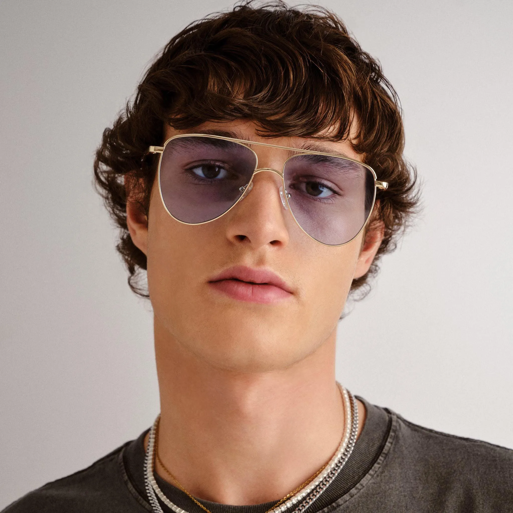 THE DUKE | GOLD SKY BLUE TINT sold by Le Specs product image thumbnail 5