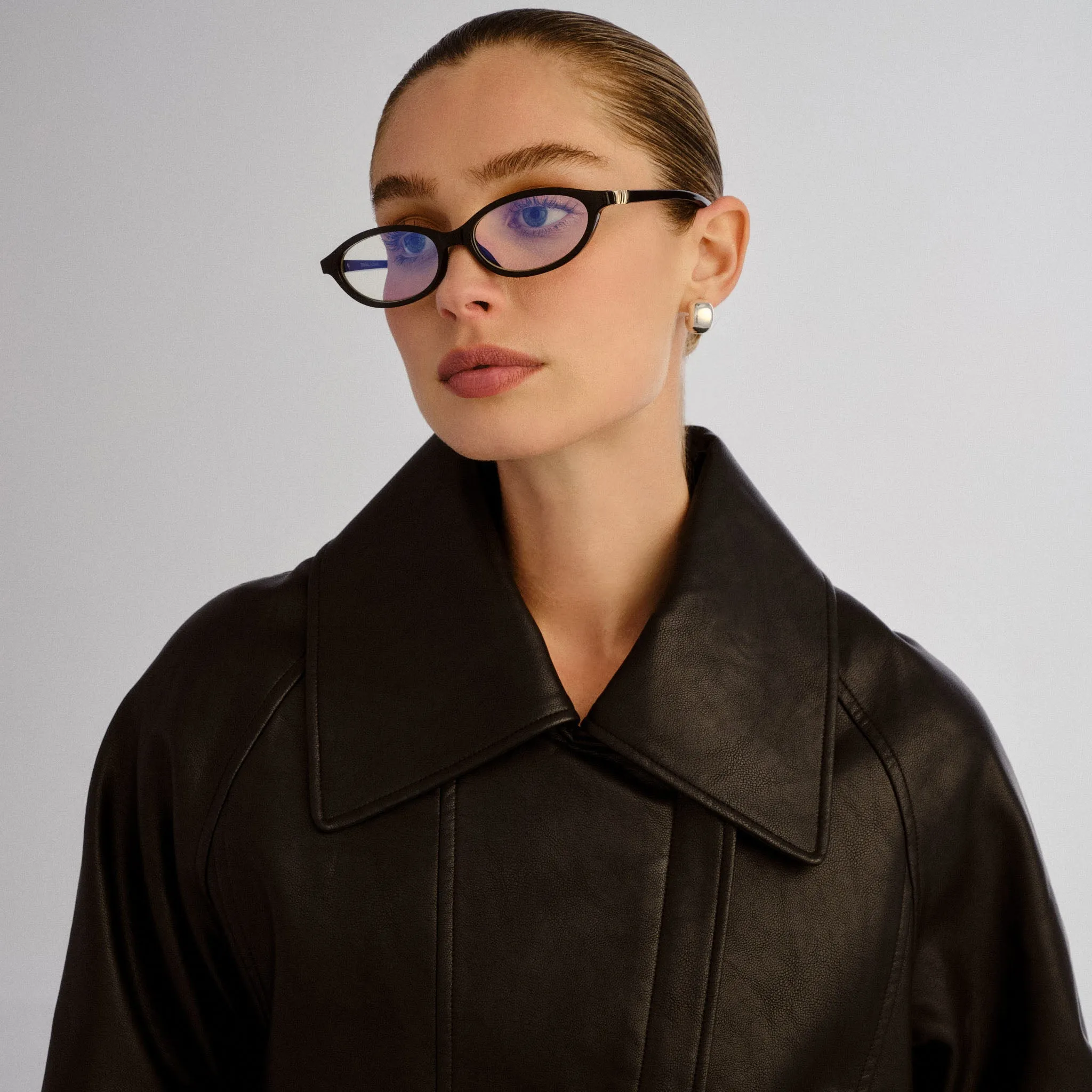 DUSKFALL | BLACK BLUE LIGHT LENS sold by Le Specs product image thumbnail 2